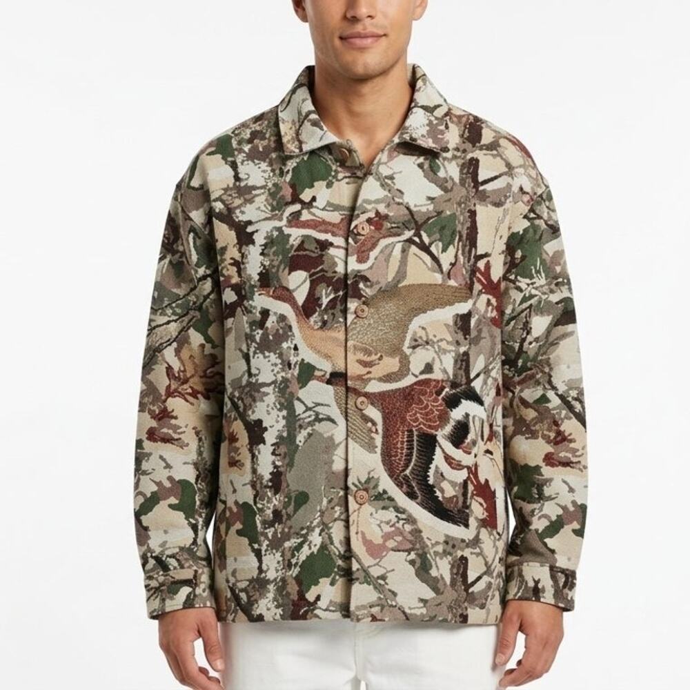 Rebel Vengeance Camouflage Hunting Tapestry Men’s Jacket